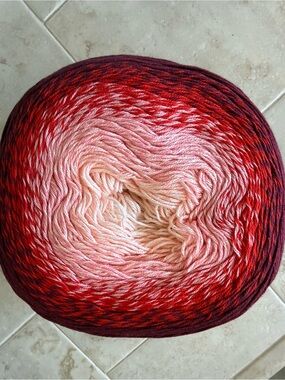 Yarn Art Flowers Cotton/Acrylic Blend Yarn - Deep Berry/Red/Pink